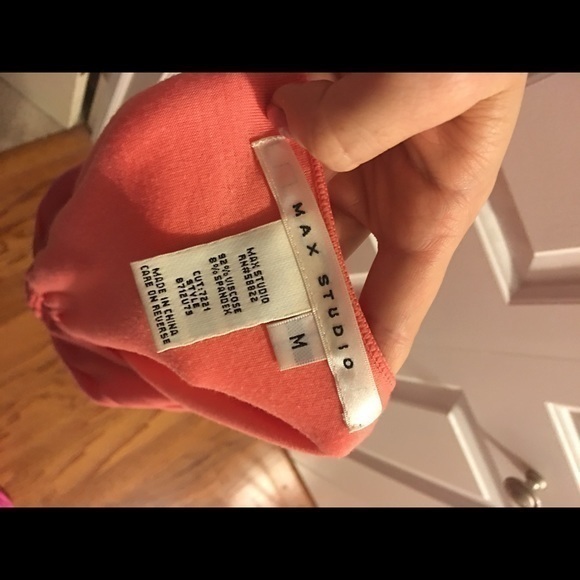 Max Studio Top Coral Sz Medium‎ Excellent condition - Picture 3 of 3